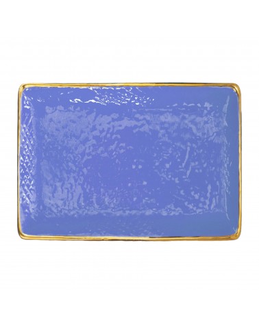 Rectangular Ceramic Tray -Set 4 pcs- Preta Oro - Arcucci -  -