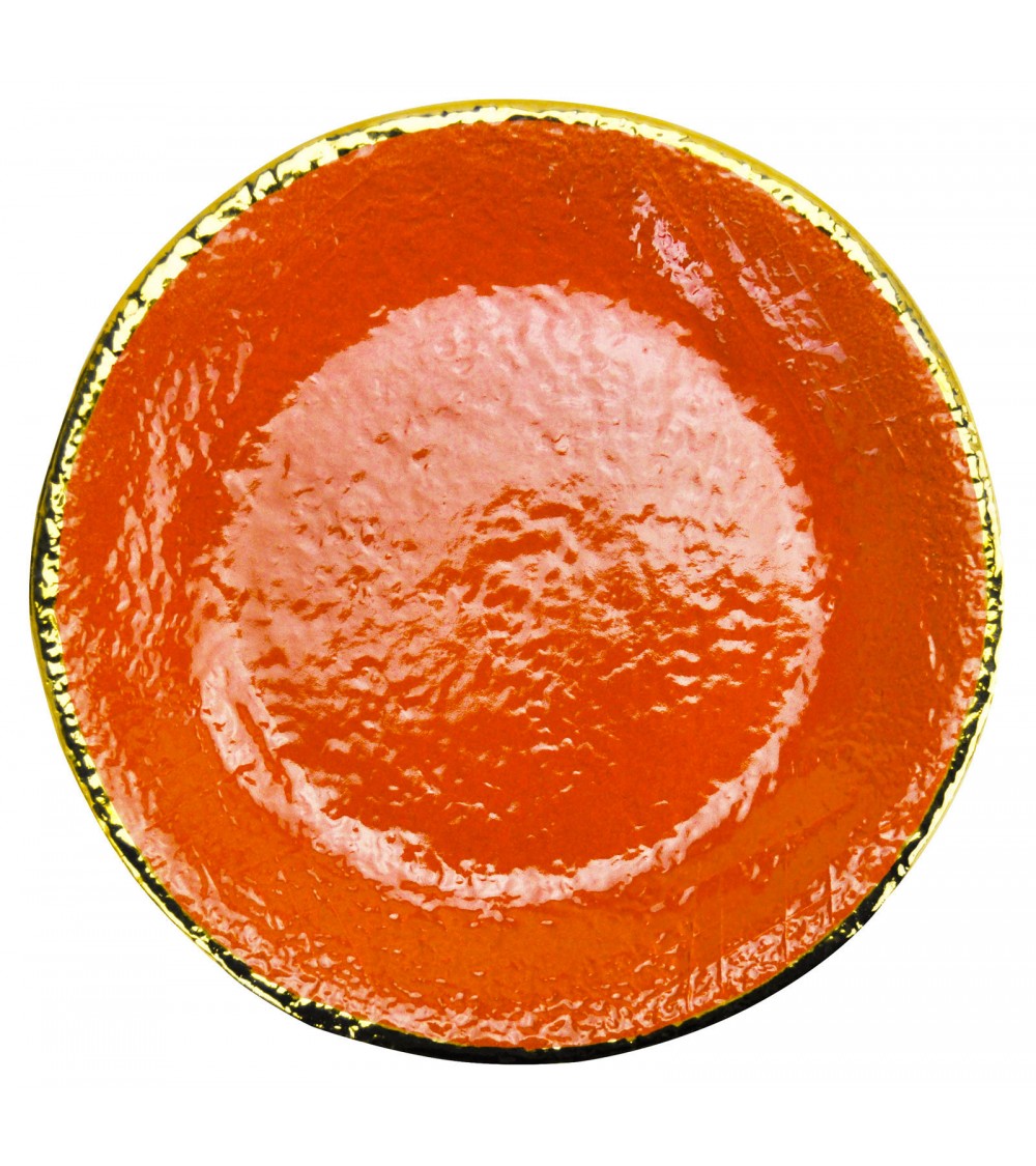 Vassoio Tondo in Ceramica - Preta Filo Oro - Arcucci - 