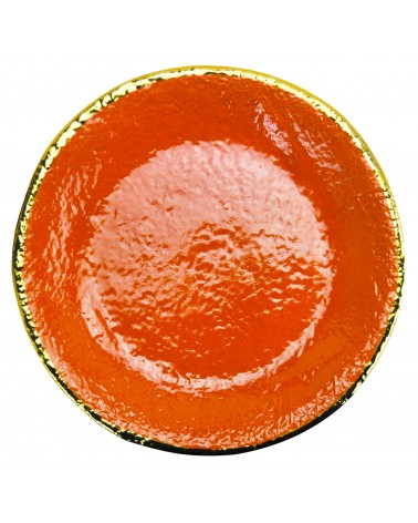 Vassoio Tondo in Ceramica - Preta Filo Oro - Arcucci - 