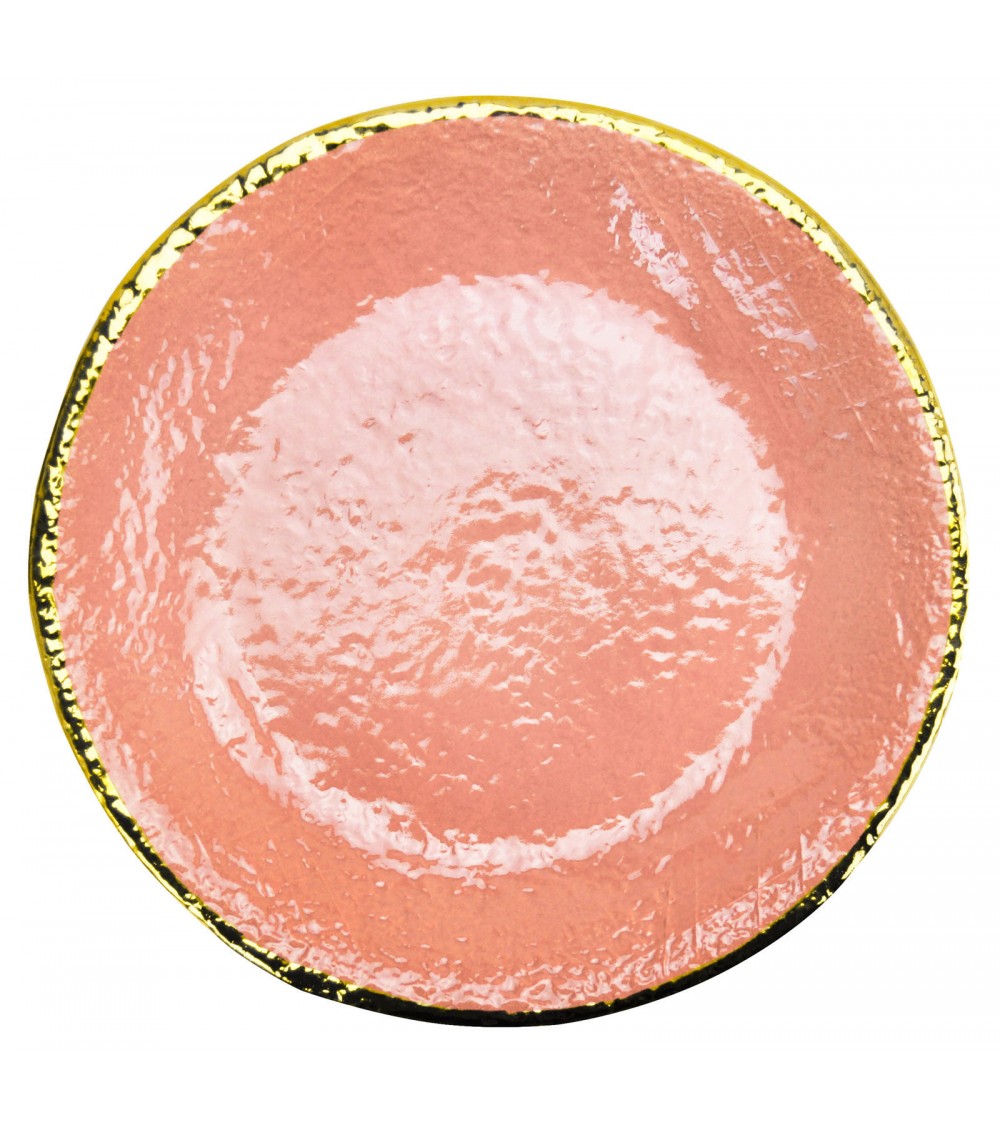 Vassoio Tondo in Ceramica - Preta Filo Oro - Arcucci - 
