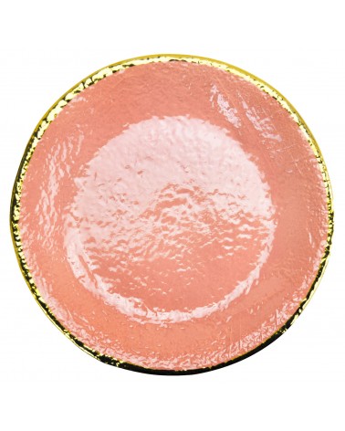 Vassoio Tondo in Ceramica - Preta Filo Oro - Arcucci - 