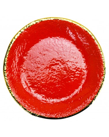 Vassoio Tondo in Ceramica - Preta Filo Oro - Arcucci - 