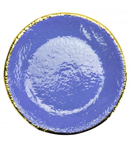 Vassoio Tondo in Ceramica - Preta Filo Oro - Arcucci - 