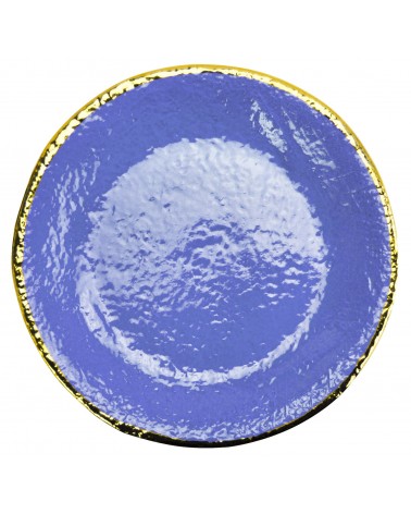 Vassoio Tondo in Ceramica - Preta Filo Oro - Arcucci - 