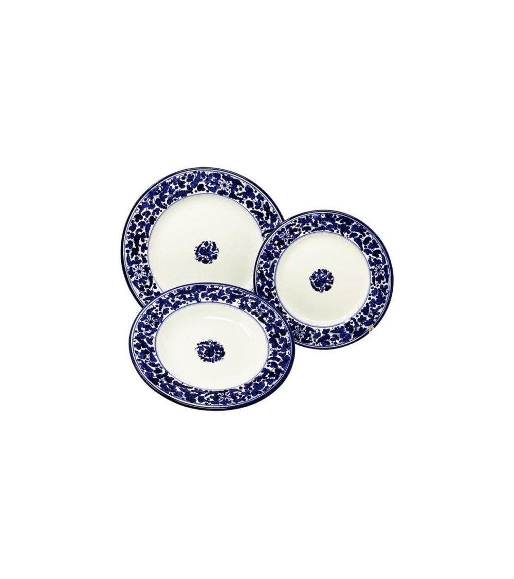 Servizio di Piatti Arabesco per 4 Persone - Ceramica Deruta - 