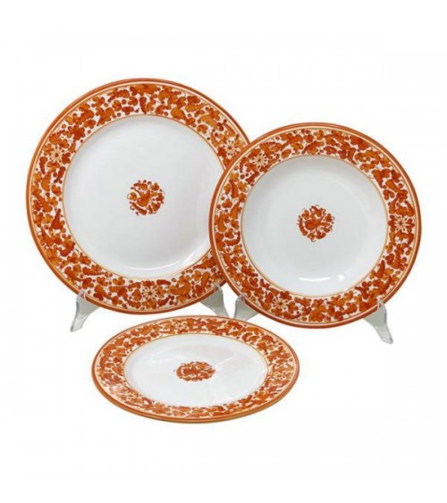 Service de Plats Arabesque pour 4 Personnes - Ceramica Deruta - 