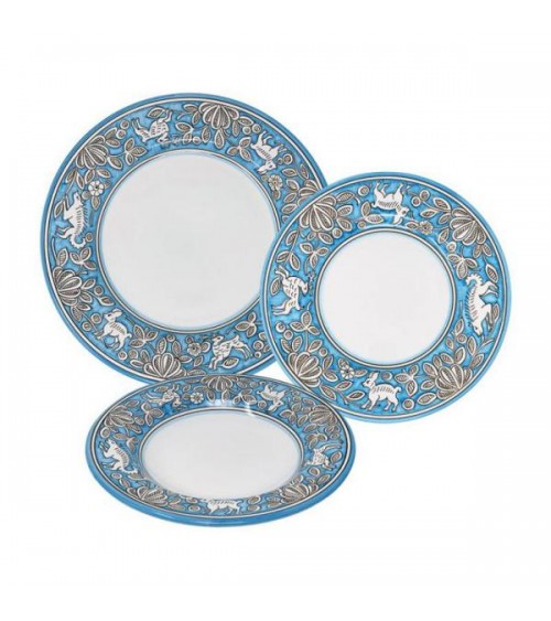 Hasengeschirrservice für 4 Personen - Ceramica Deruta - 