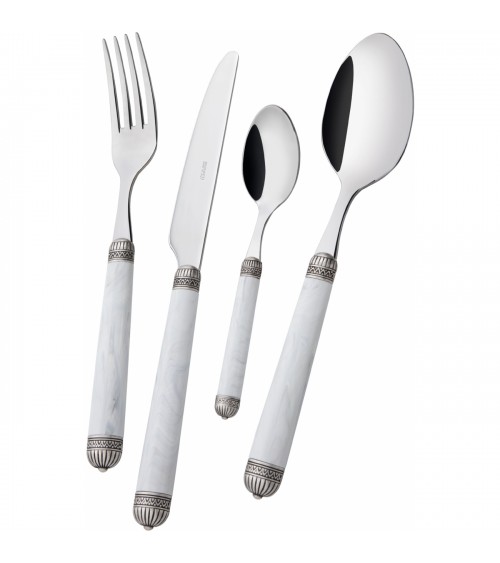 Italienisches farbiges Besteckset - Casa Bugatti - Dorico 75 Stück - 