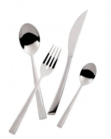 Caprera Edelstahl Besteckset 24 teilig mit Box - Casa Bugatti - 