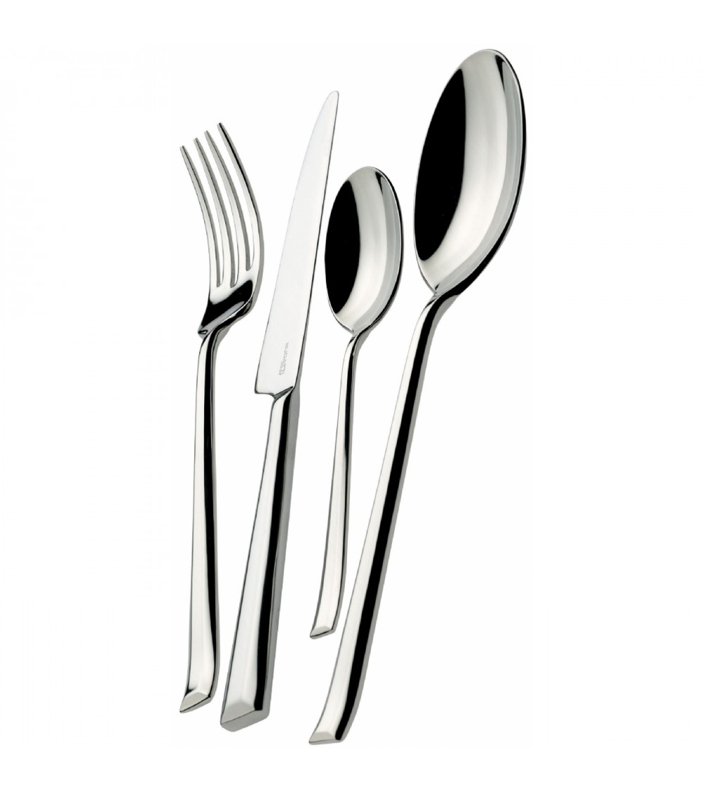 Posate in Acciaio Inox Duetto set 75 pezzi con Scatola - Casa Bugatti - 