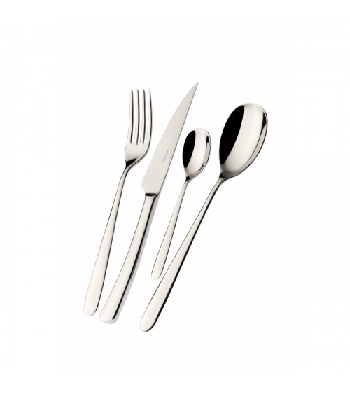 Casa Bugatti - Posate in Acciaio Inox Preludio set 75 pezzi con Scatola - 