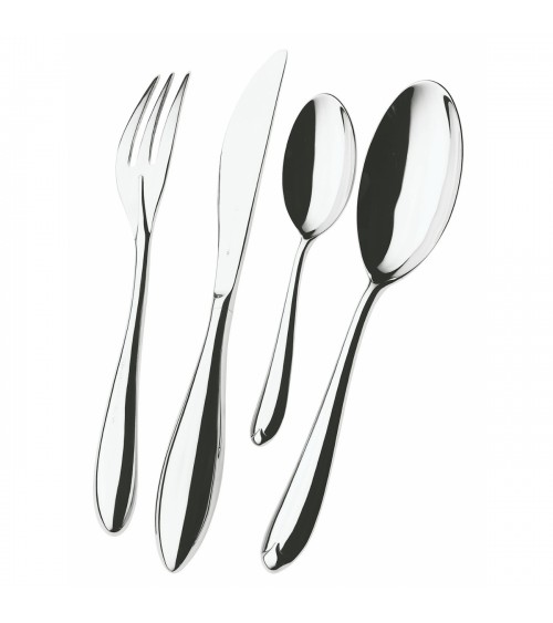 Posate in Acciaio Inox Venezia set 75 pezzi con Scatola - Casa Bugatti - 
