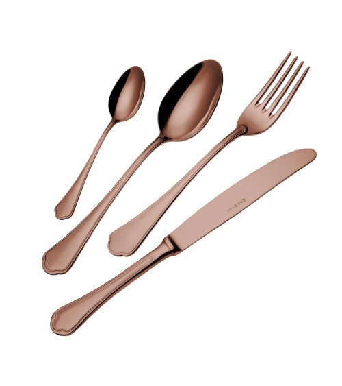 Eme Domus Chocolate PVD Edelstahl Besteckset 75 teilig mit Box - 