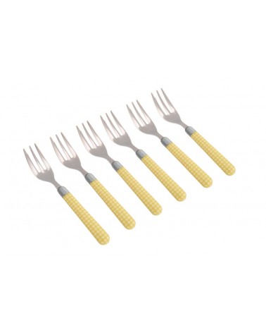 Posate Rivadossi Naif - Set 6 Forchettine da Dolce Pic Nic - 