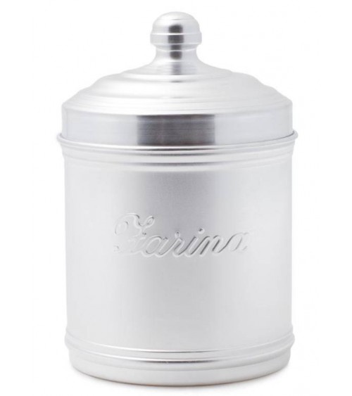 Aluminum Flour Jar with Lid - Retro Style -  - 8009137647142