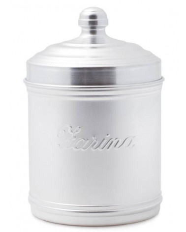 Pot de Farine en Aluminium avec Couvercle - Style Rétro - 