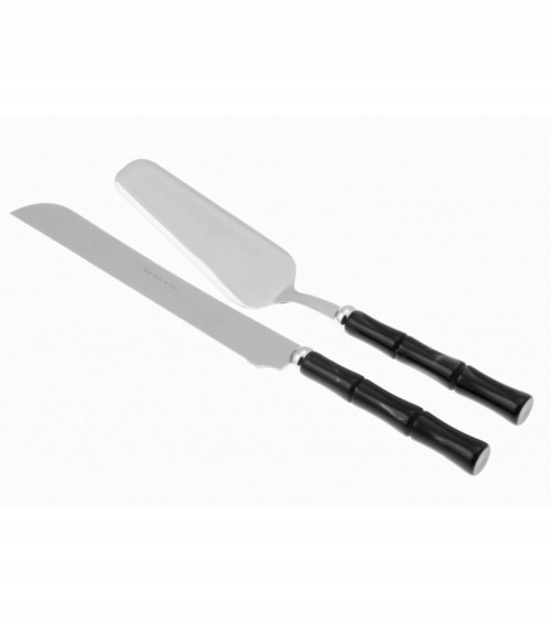 Bamboo Set of 2 Dessert Cutlery (Cake Shovel and Cake Knife) - Rivadossi Sandro -