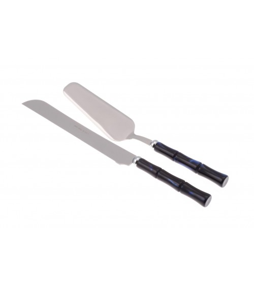 Bamboo Set 2Pz Posate per Dolce (Pala Torta e Coltello Torta) - Rivadossi Sandro - 