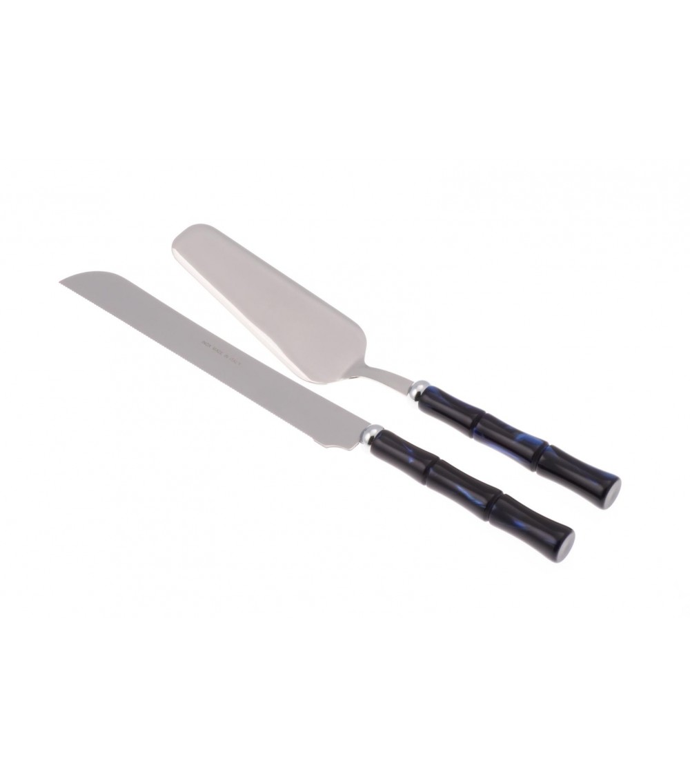 Bamboo Set 2Pz Posate per Dolce (Pala Torta e Coltello Torta) - Rivadossi Sandro - 