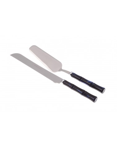 Bamboo Set of 2 Dessert Cutlery (Cake Shovel and Cake Knife) - Rivadossi Sandro -