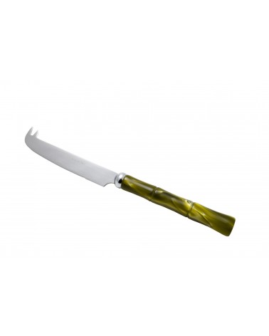 Coltello Formaggio Acciaio Inox - Bamboo - Rivadossi Sandro - verde oliva
