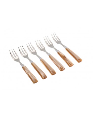 Rivadossi Modern Celebrated: Giada Forks de Dolce Set 6 Pieces -