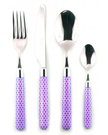Naif Damasco - Posate Set 4pz Posto Tavola - Rivadossi Sandro - 