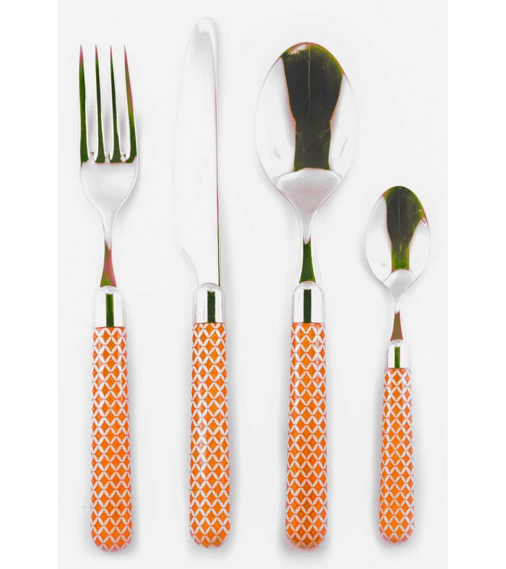 Naif Damasco - Posate Set 4pz Posto Tavola - Rivadossi Sandro - 