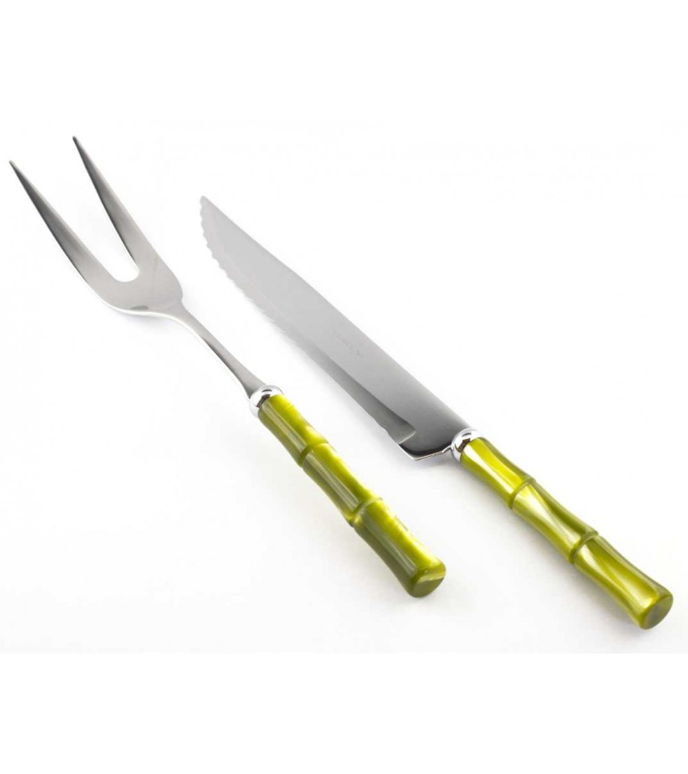 Bamboo Set 2 Pieces Roast Knife and Fork - Rivadossi Sandro -