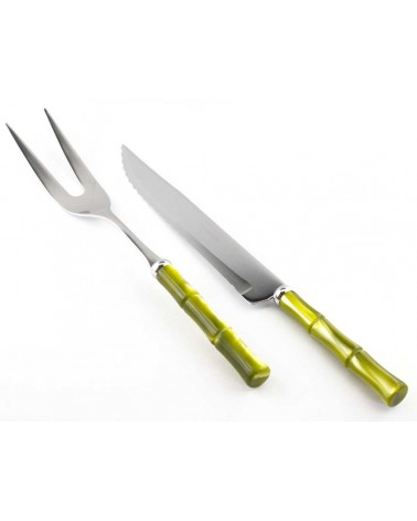 Bamboo Set 2 Pieces Roast Knife and Fork - Rivadossi Sandro -