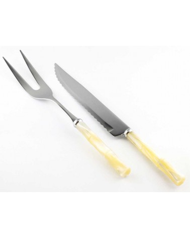 Bamboo Set 2 Pz Coltello e Forchettone Arrosto - Rivadossi Sandro - 
