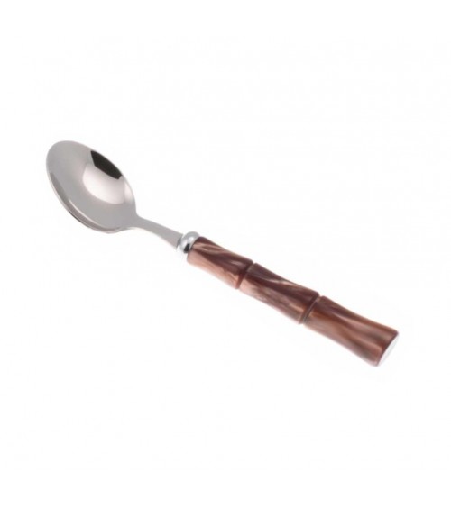 Obstlöffel-Set aus Bambus, 6-teilig – Rivadossi Sandro Coloured Cutlery – braun