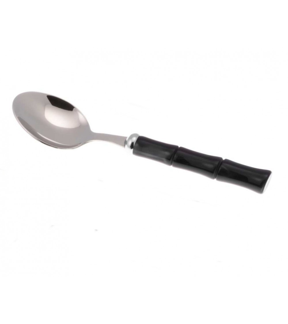 Obstlöffel-Set aus Bambus, 6-teilig – Rivadossi Sandro Coloured Cutlery – Schwarz