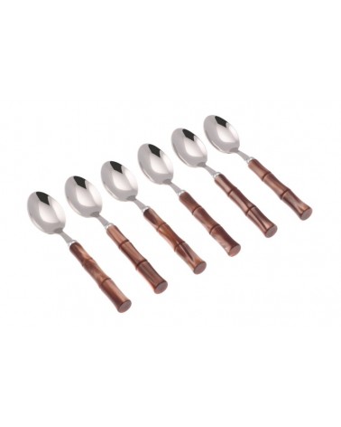 Bamboo Coffee Spoon - Colored Cutlery Rivadossi Sandro - brown