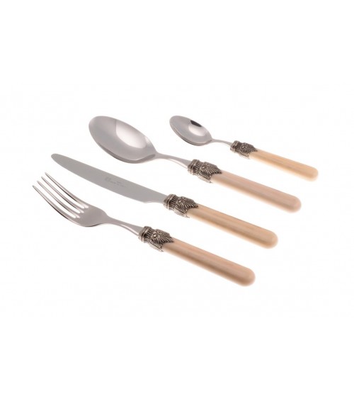 Set 4-tlg. Vintage Table Place - Rivadossi Sandro Farbiges Besteck - 