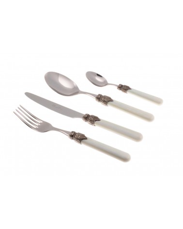 Set 4-tlg. Vintage Table Place - Rivadossi Sandro Farbiges Besteck - 