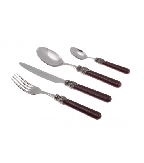 Set de 4 Places de Table Vintage - Couverts Colorés Rivadossi Sandro - 