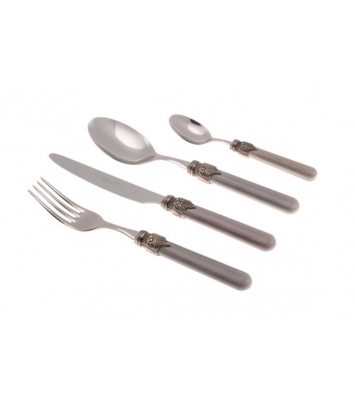 Set 4-tlg. Vintage Table Place - Rivadossi Sandro Farbiges Besteck - 