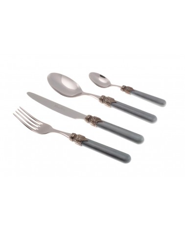 Set 4-tlg. Vintage Table Place - Rivadossi Sandro Farbiges Besteck - 