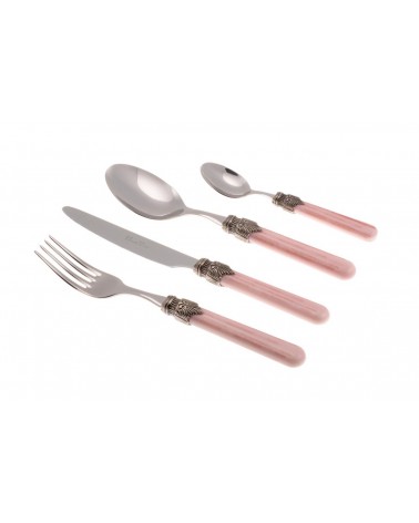 Set 4-tlg. Vintage Table Place - Rivadossi Sandro Farbiges Besteck - 