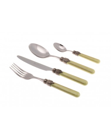 Set 4-tlg. Vintage Table Place - Rivadossi Sandro Farbiges Besteck - 