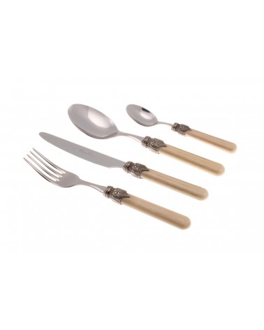 Set 4-tlg. Vintage Table Place - Rivadossi Sandro Farbiges Besteck - 