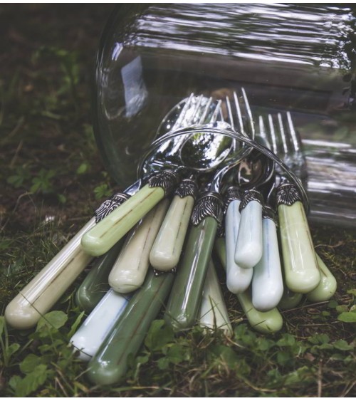 Set 4 Pcs Table Place Vintage - Rivadossi Sandro Colored Cutlery -  - 