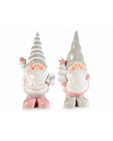 Ventre de Père Noël en Céramique Colorée - 2 Pièces - 