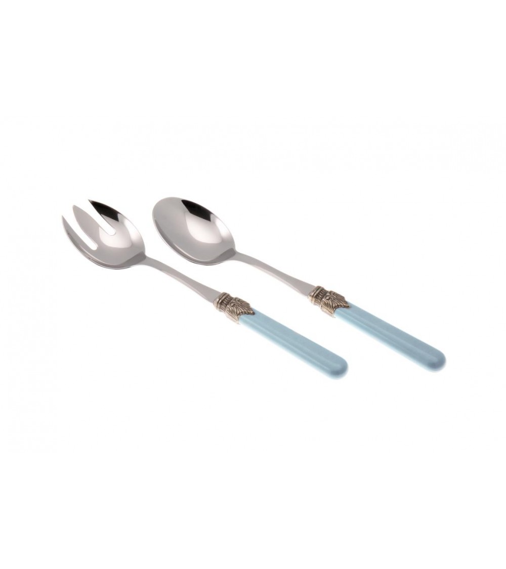 Set 2 Pezzi Posate Insalata - Classic - Shabby Chic - Rivadossi Sandro - azzurro