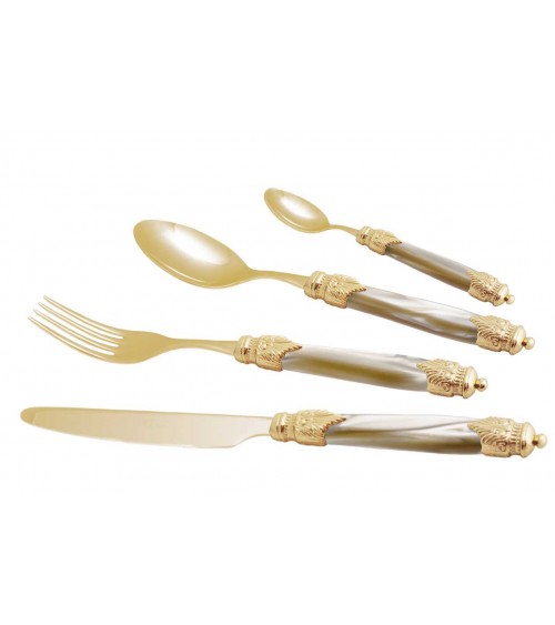 Couverts Pvd Or 24pcs Arianna Or - Rivadossi Sandro - 