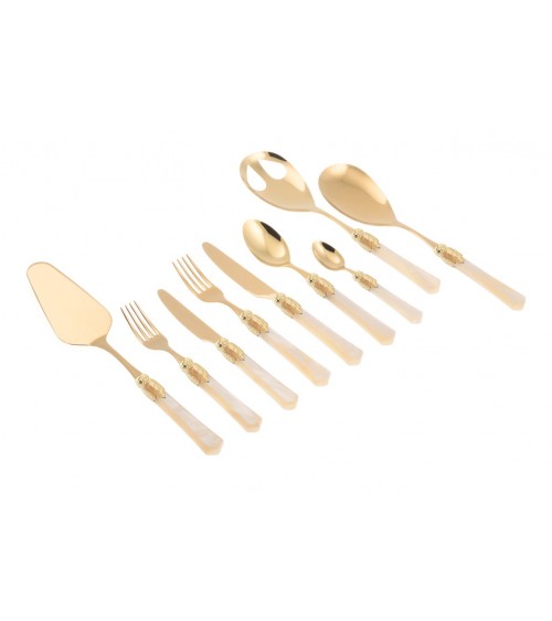 Servizio di Posate Dorate - Vittoria Oro 75pz - Rivadossi Sandro - 
