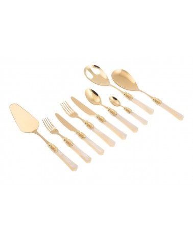 Servizio di Posate Dorate - Vittoria Oro 75pz - Rivadossi Sandro - 