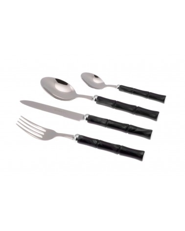 Set 4pz Posate Bamboo Rivadossi Sandro Posto Tavola - 