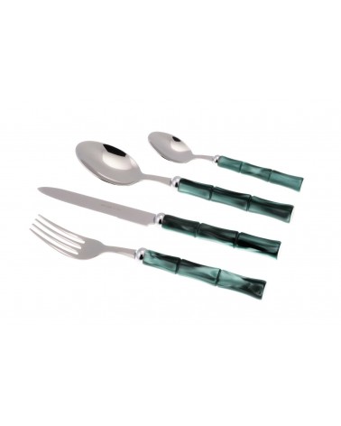 Set 4pz Posate Bamboo Rivadossi Sandro Posto Tavola - 